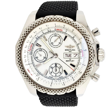 Breitling Bentley GT II Chronograph 45MM Special Edition White Dial Stainless Steel A13365