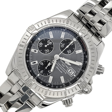 Breitling Chronomat Evolution Chronograph 44mm Gray Dial Stainless Steel Watch A13356