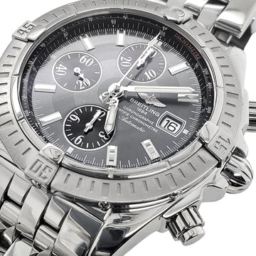 Breitling Chronomat Evolution Chronograph 44mm Gray Dial Stainless Steel Watch A13356