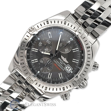 Breitling Chronomat Evolution Gray Dial Chronograph 44mm Steel Watch A13356