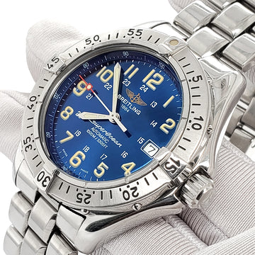 Breitling SuperOcean 41.5mm Blue Arabic Dial Stainless Steel Watch A17040