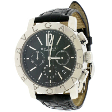 Bvlgari Chronograph 42MM stainless steel Automatic Mens Watch BB 42 SL CH