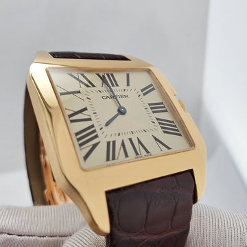 Cartier Santos Dumont Yellow Gold Roman Dial Watch W2009251 2649