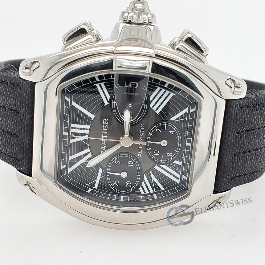 Cartier Roadster Chronograph XL 42MM 2618 Stainless Steel Mens Watch