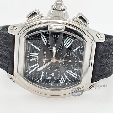 Cartier Roadster Chronograph XL 42MM 2618 Stainless Steel Mens Watch