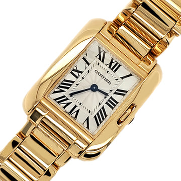 Cartier Tank Anglaise 23mm Rose Gold Roman Dial Ladies Watch 3579 Box Papers
