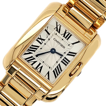 Cartier Tank Anglaise 23mm Rose Gold Roman Dial Ladies Watch 3579 Box Papers