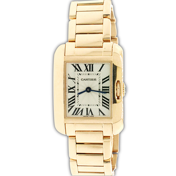 Cartier Tank Anglaise Small 23mm Rose Gold Ladies Watch 3487 W5310013