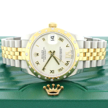 Rolex Datejust 31MM Roman Diamond Dial w/Factory Scattered Diamond Bezel 178343