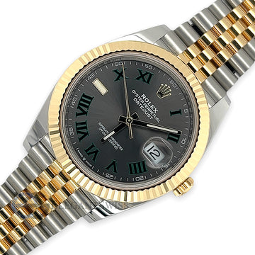 Unworn Rolex Datejust 41 Wimbledon Green Slate Dial Jubilee Watch 126333 Box Papers 2022