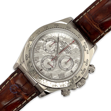 Rolex Cosmograph Daytona 40mm Meteorite Dial White Gold 116519 Watch