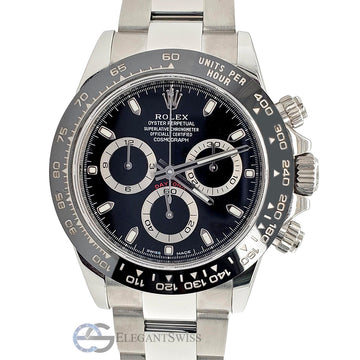 Rolex Cosmograph Daytona 40mm Black Index Dial Stainless Steel Watch 116500LN Box Papers