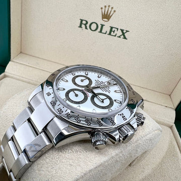 Rolex Cosmograph Daytona 40mm White Dial Steel Watch 116520