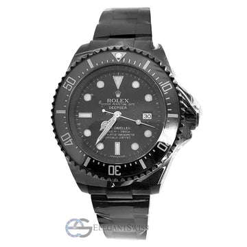 Rolex Sea-Dweller Deepsea 44mm Black PVD Watch 116660 Box Papers