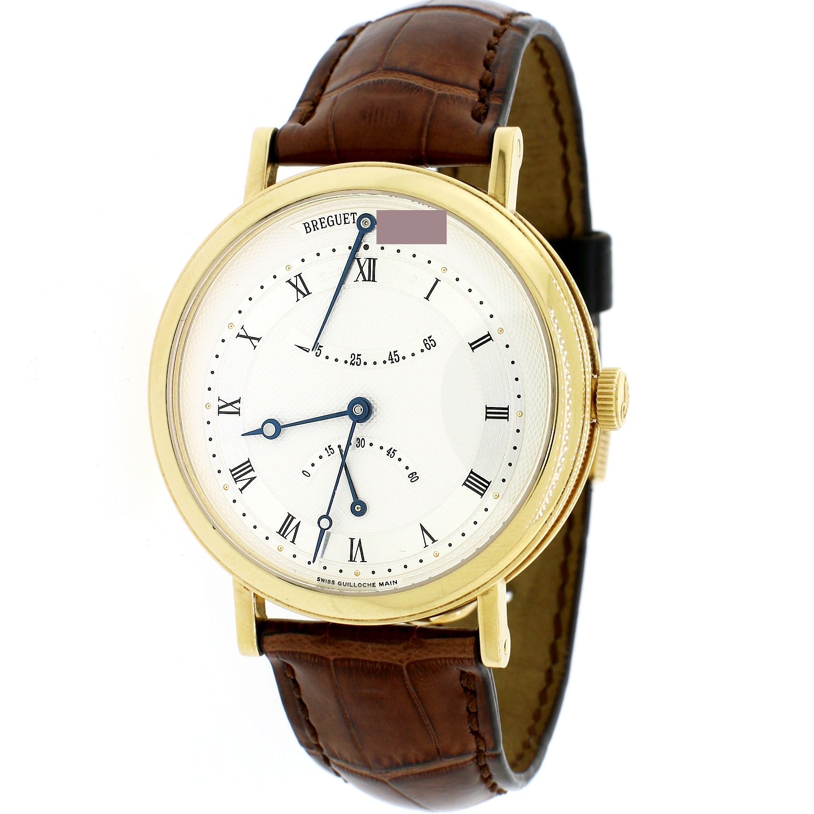 Breguet Classique Retrograde Seconds 18K Yellow Gold Mens Watch 5207