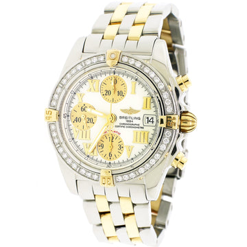 Breitling Chrono Galactic 39mm Yellow Gold/Steel Watch B13358