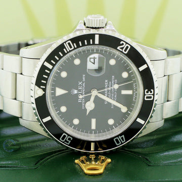 Rolex Submariner Date Black Dial 40MM Stainless Steel Oyster Mens Watch