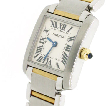 Cartier Tank Francaise 20mm Yellow Gold/Steel Ladies Watch 2384 W51007Q4
