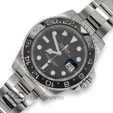 Rolex GMT-Master II 40MM Black Ceramic Bezel Stainless Steel Watch 116710LN
