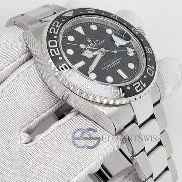 Rolex GMT-Master II 40MM Black Ceramic Bezel Stainless Steel Watch 116710