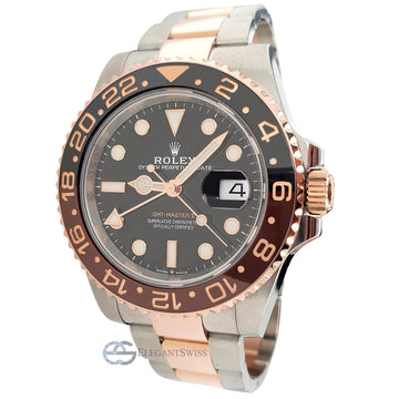 Rolex GMT-Master II 40MM 2-Tone Rootbeer Watch 126711CHNR 2022 Box Papers