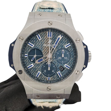 Hublot Big Bang Chronograph Jeans Limited Edition 44mm Blue Dial Watch 301.SL.2770.NR.JEANS Box Papers