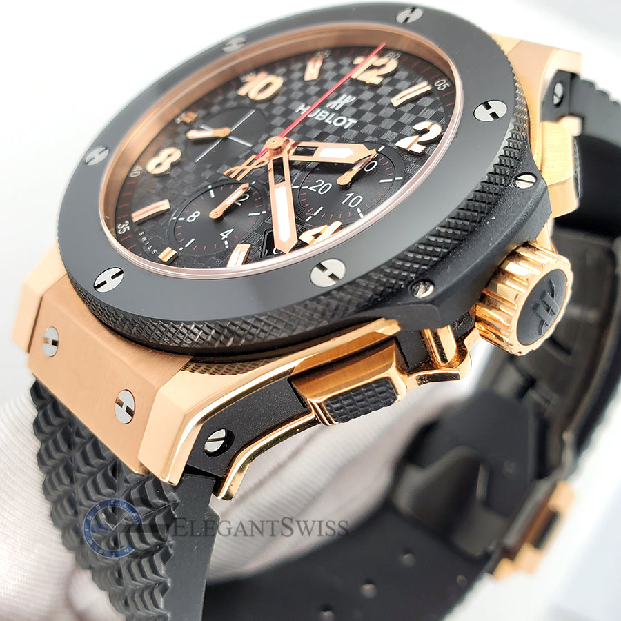 Hublot Big Bang Rose Gold /Ceramic Black Dial 44mm Watch B/P 301.PB.130.RX  - Jewels in Time