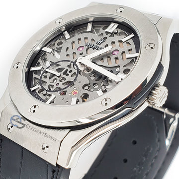 Hublot Classic Fusion Classico Ultra-Thin Skeleton 42mm Titanium Watch 545.NX.0170.NX