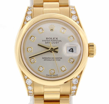 Rolex President Crown Collection Original Diamond Dial & Lugs 26MM Gold Watch 179298