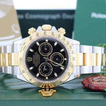 Rolex Cosmograph Daytona 2-Tone 18K Yellow Gold & Stainless Steel 40mm Mens Watch 116523