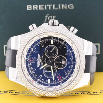 Breitling Bentley Motors GMT Special Edition Chronograph Automatic Stainless Steel Mens Watch A47362