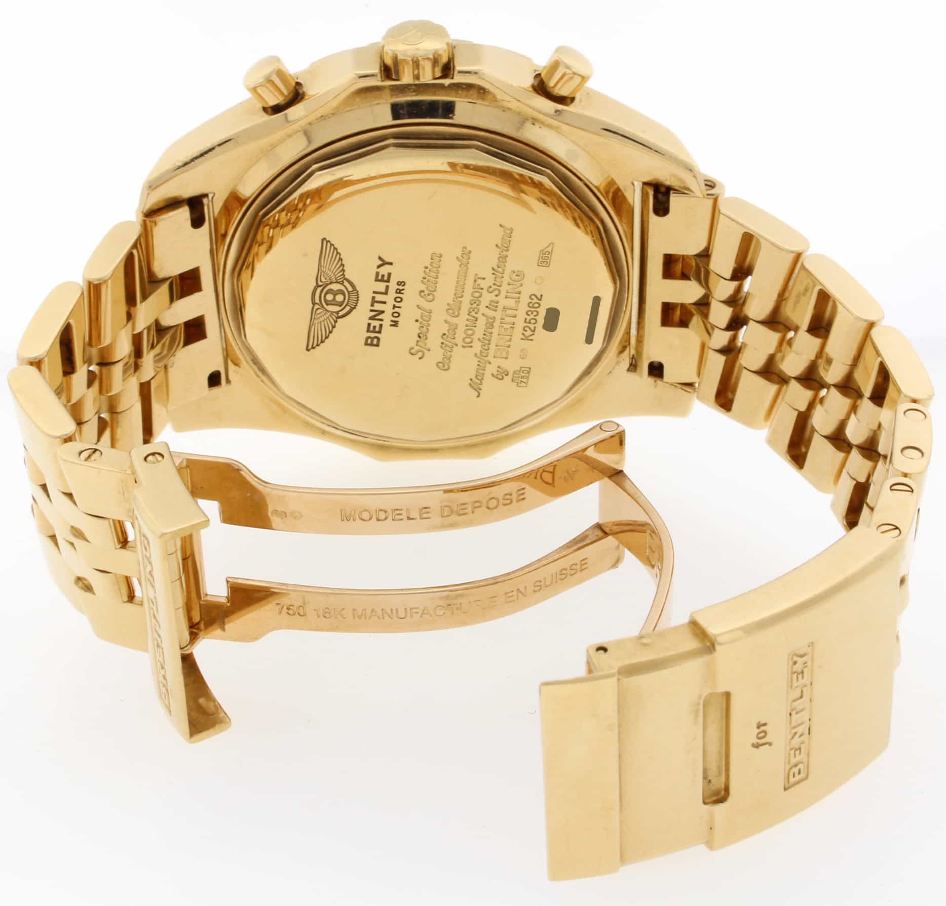 Breitling Bentley Motors Special Edition 18K Yellow Gold Chronograph A