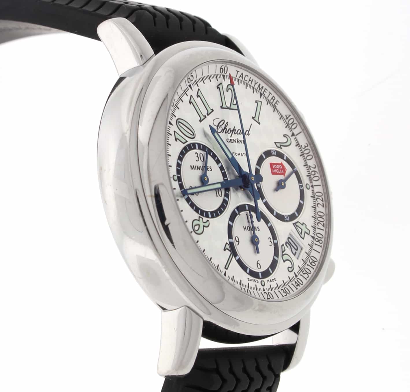 Chopard Mille Miglia 1000 Chronograph Silver Gray Dial Steel Mens Watch 168331 99