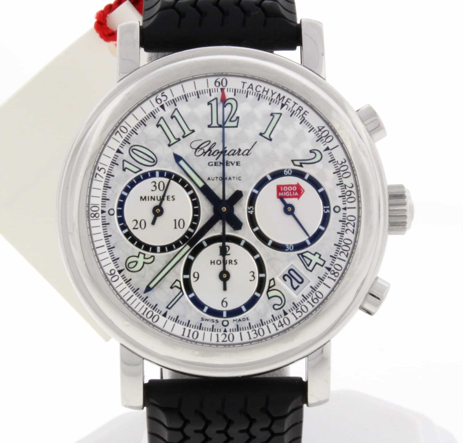 Chopard Mille Miglia 1000 Chronograph Silver Gray Dial Steel Mens Watch 168331 99