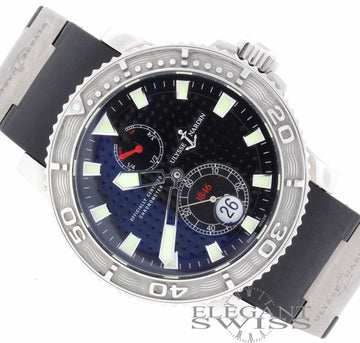 Ulysse Nardin Maxi Marine Diver Chronometer 1846 Rubber Strap Automatic Mens Watch 263-33