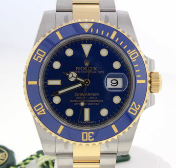 Rolex Submariner 18KT/SS Ceramic Blue Dial Watch 116613