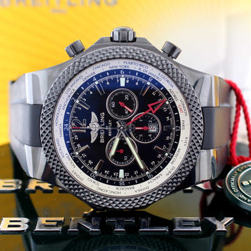 Breitling Bentley GMT Midnight Carbon Limited Edition Black Dial 49MM Watch M47362