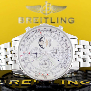 Breitling Navitimer Olympus Moonphase Calendar Chronograph 43MM Automatic Stainless Steel Mens Watch A19340