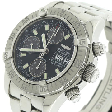 Breitling Chrono Super Ocean Day Date Black Concentric Dial 42mm Automatic Steel Watch A13340