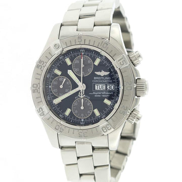 Breitling Chrono Super Ocean Day Date Black Concentric Dial 42mm Automatic Steel Watch A13340