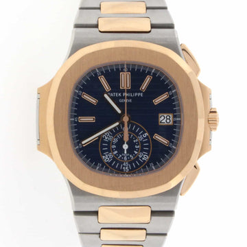 Patek Philippe Nautilus 18K Rose Gold/Stainless Steel 41MM Automatic Mens Watch 5980/1AR-001