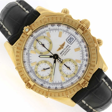 Breitling Chronomat Windrider 18K Yellow Gold 39MM Automatic Mens Watch K13352