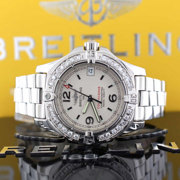 Breitling Colt Oceane Stainless Steel 33MM Ladies Watch w/Diamonds A77380