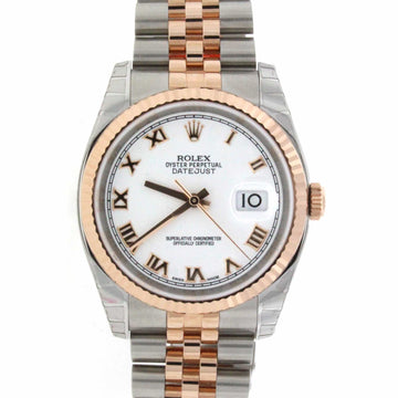 Rolex Datejust 2-Tone 18K Rose Gold/Stainless Steel 36MM Jubilee Automatic Watch 116231 Unworn