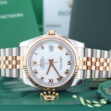 Rolex Datejust 2-Tone 18K Rose Gold/Stainless Steel 36MM Jubilee Automatic Watch 116231 Unworn