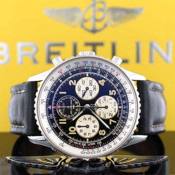 Breitling Navitimer Airborne 38MM Chronograph Calendar Stainless Steel Mens Watch A33030