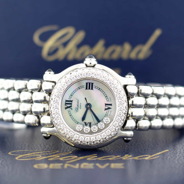 Chopard Happy Sport Original Diamond Bezel Floating Diamonds Ladies Watch 278294-2005
