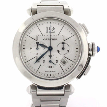 Cartier Pasha Chronograph 42MM Automatic Stainless Steel Watch W3108555