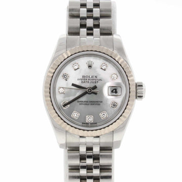 Rolex Datejust Ladies Mother of Pearl Diamond Dial Jubilee Automatic Watch 179174