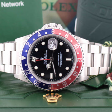 Rolex GMT-Master II Pepsi Bezel 40MM 2006 Stainless Steel Mens Watch 16710